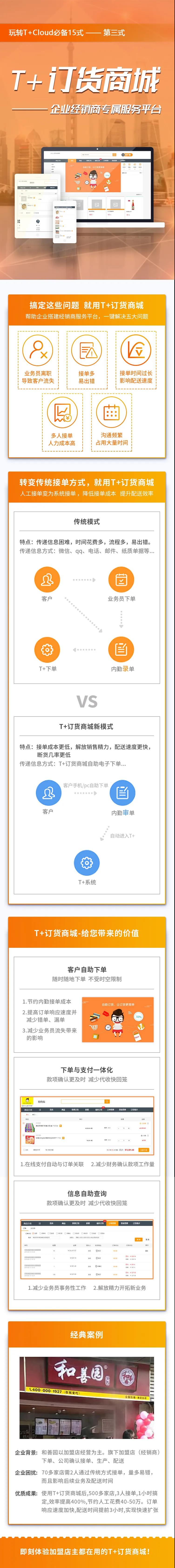 畅捷通T+Cloud订货商城管理