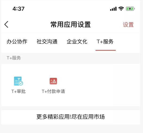 畅捷通T+付款申请管理