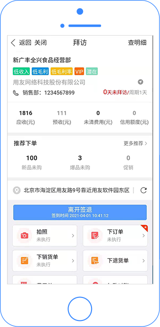 用友软件业务管理