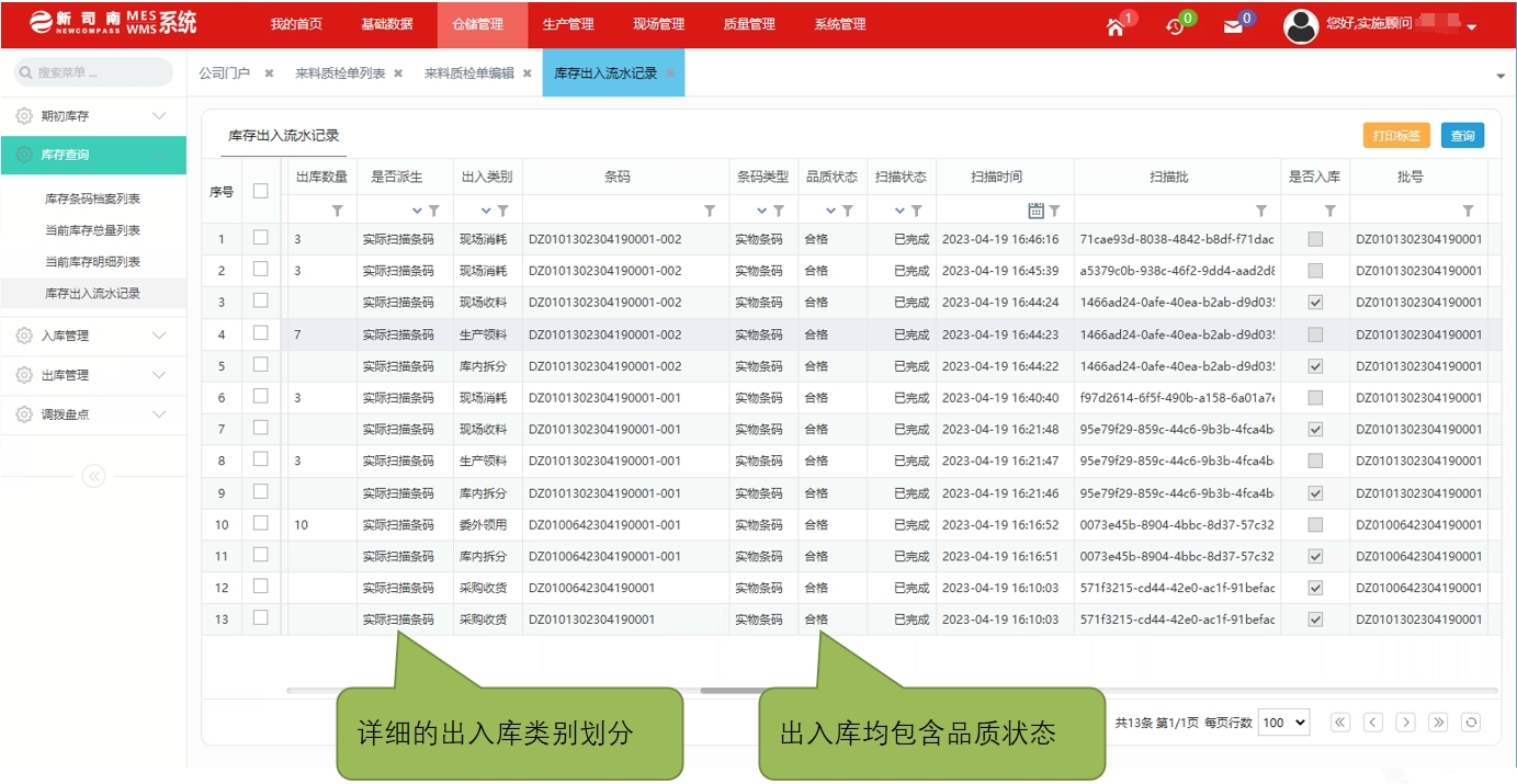 新司南WMS—库内管理库存可视化看板