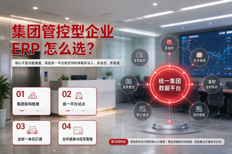 集团企业ERP常见卡点：业财割裂、合并报表手工拼、发票与资金线下跑