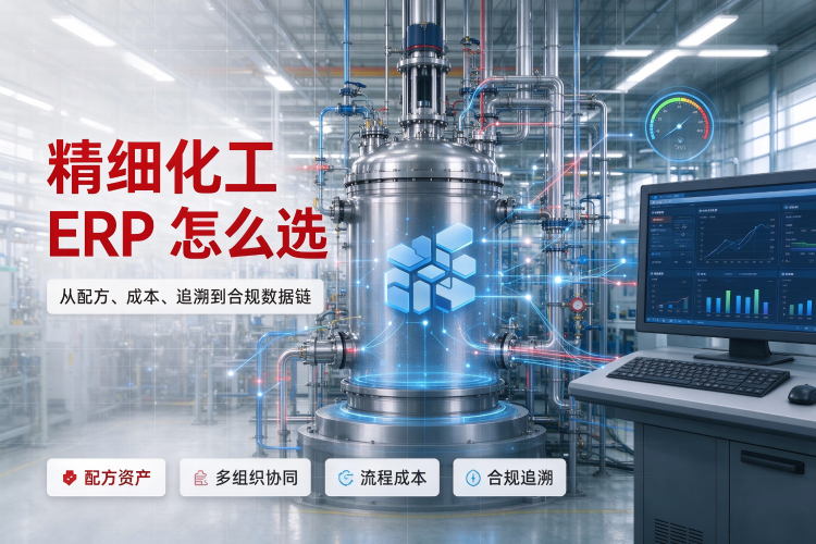 精细化工ERP选型:配方、多组织、流程制造成本、合规四大核验方向